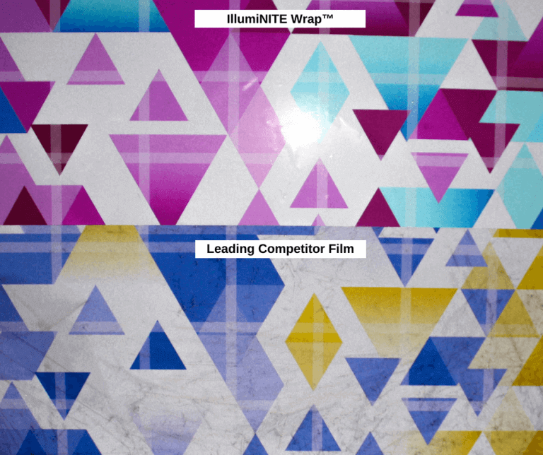 IllumiNITE Wrap™ versus Leading Competitor Film