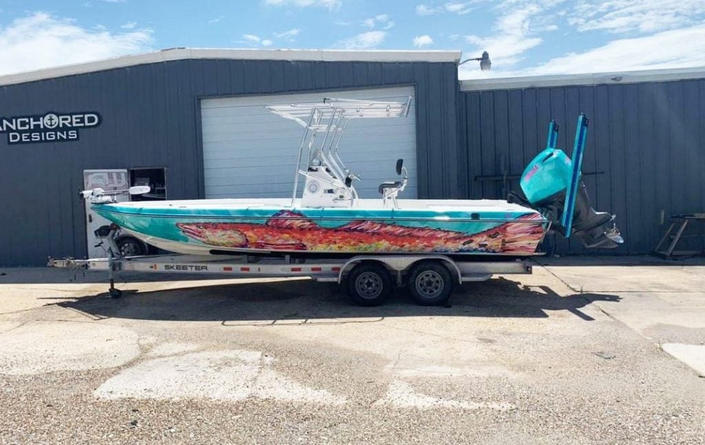 Boat wrapped in DPF 6100XLP