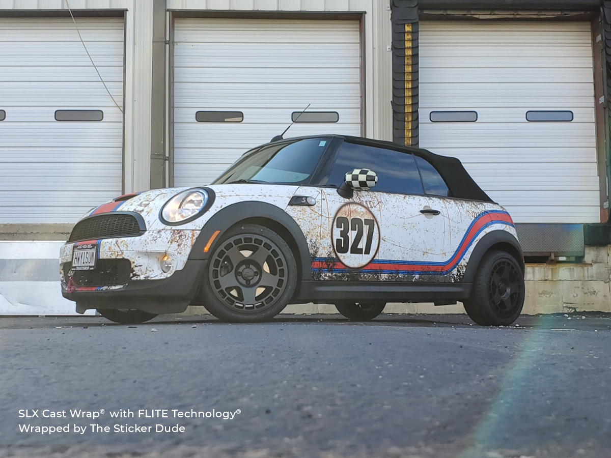 Arlon Graphics SLX Cast Wrap Vinyl on a Mini